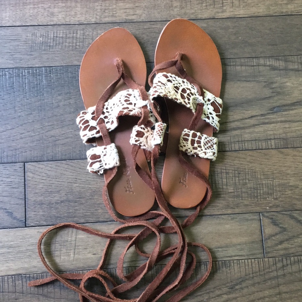 Free People wrap sandals